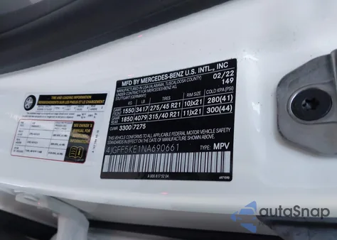 2022 Mercedes-Benz Gls 450 4Matic from USA, damaged, VIN 4JGFF5KE1NA690661